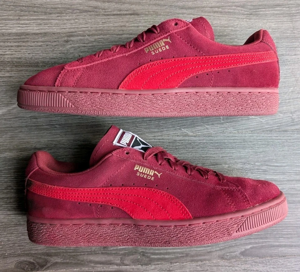 Gamuza PUMA Clásica Borgoña Roja Talla 8.5 Foto 2 de 4