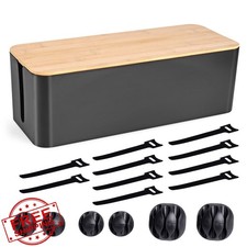 TuweChen Cable Management Box Large Black