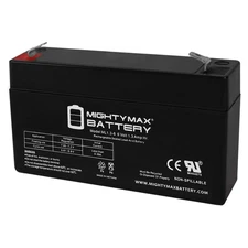Mighty Max 6V 1.3Ah F1 Battery compatible with Panasonic LC-R061R3P VRLA