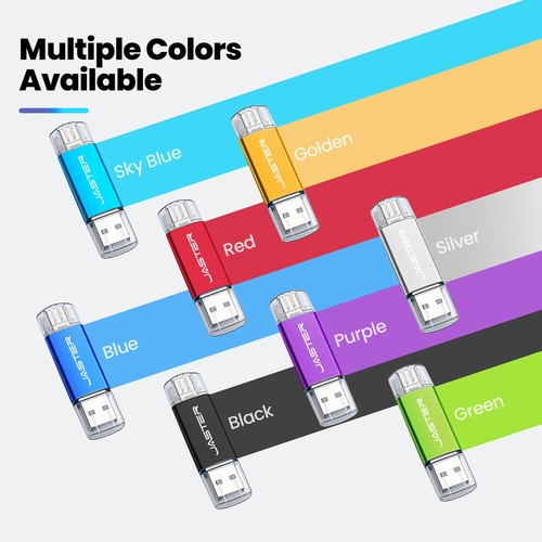 USB-C Flash Drive TYPE-C Memory Pen Stick Drives Storage 128GB 64GB 32G 16G 8G - Photo 4/29