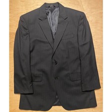 Jos. A. Bank 2 Button Gray Pinstripe Sport Coat Blazer Jacket 42R
