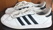 Adidas Breaknet Sleek White Black Stripes Womens Sneakers Size 8.5 - EUC