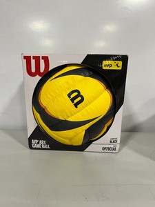 Wilson AVP OPTX Beach Volleyball Premium Match Ball Black Yellow New