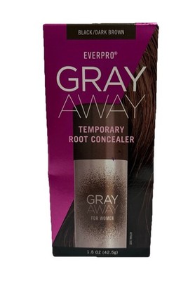 Everpro Gray Away Temporary Root Concealer - Black/Dark Brown 1.5 oz