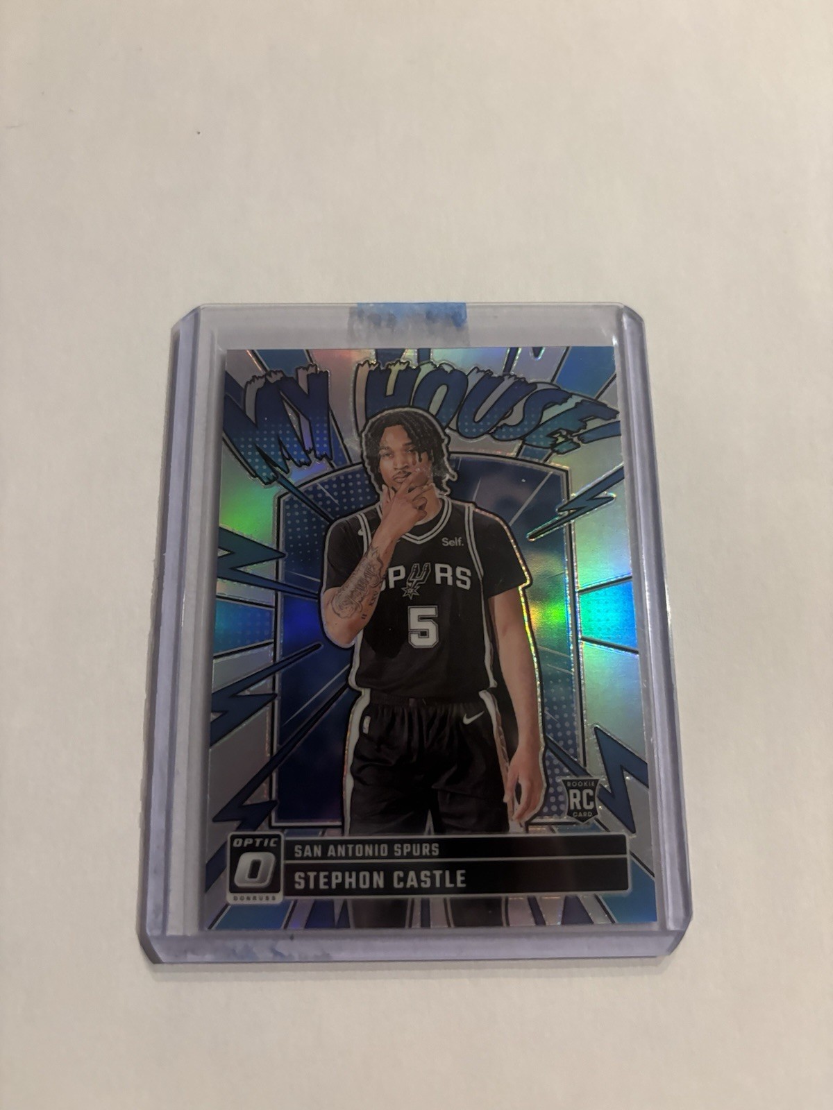 2024-25 Stephon Castle Panini Optic My House #16 RC Holo Silver Prizm Spurs WN