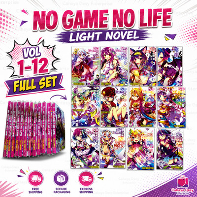 No Game No Life Light Novel Full Set Vol 1-12 by Yuu Kamiya English Version -DHL
