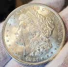 * 1921 P * BU MS+ CHOICE UNCIRCULATED SUPERB MINT FRESH MORGAN SILVER DOLLAR A50