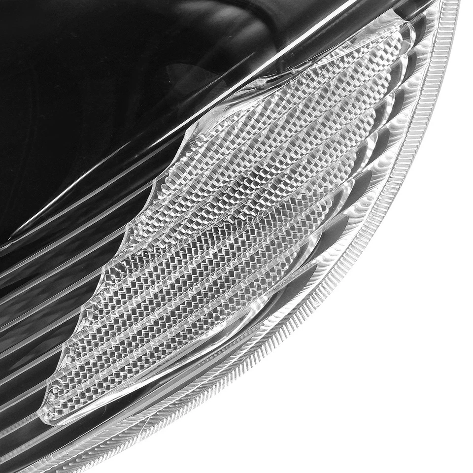 PARA 03-08 TOYOTA COROLLA CARCASA NEGRA FAROS ESQUINEROS TRANSPARENTES REPUESTO LÁMPARAS Foto 3 de 4