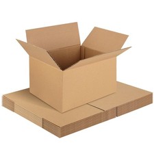Corrugated Cardboard Boxes,10 PCS 10x8x6 inches Shipping Boxes, Brown Corrugated