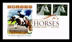US COVER PANDA CACHET FIRST DAY OF ISSUE DUAL POSTAGE PICTORIAL CANCEL HORSES