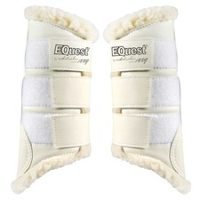 EQuest Softgamasche pour Chevaux, 2er Set - Champagne/Nature, M Guêtre Cheval