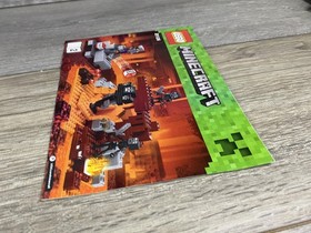 LEGO Minecraft 21126 The Wither Instruction Manual Booklet 2 Illustrated 2016