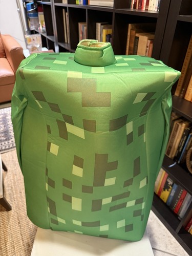 Minecraft Creeper Child Costume, Size M (8), Mask And Body Used Good Condition