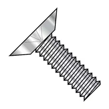 #10-24 x 3/4 in Phillips Flat Machine Screw, Plain Steel, 2000 PK, 1012MPU188