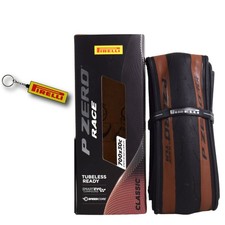 Pirelli P ZERO Race TLR Classic 30-622 700 x 30c Road Bicycle Tire w/ Keychain