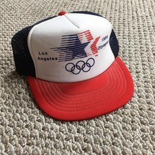 Vintage Los Angeles Olympics Hat Cap Snap Back Olympic Games 1984 Mens 80s