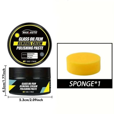Car Glass Polish Coating Kit Windshield Oil Film Removal Paste Cleaner
