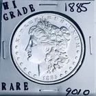 1885 MORGAN SILVER DOLLAR HI GRADE GENUINE U.S. MINT RARE COIN 9010