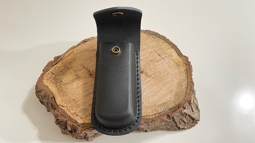 BUCK 110USA (Sheath Only) Black Leather Sheath - -Great Condition--