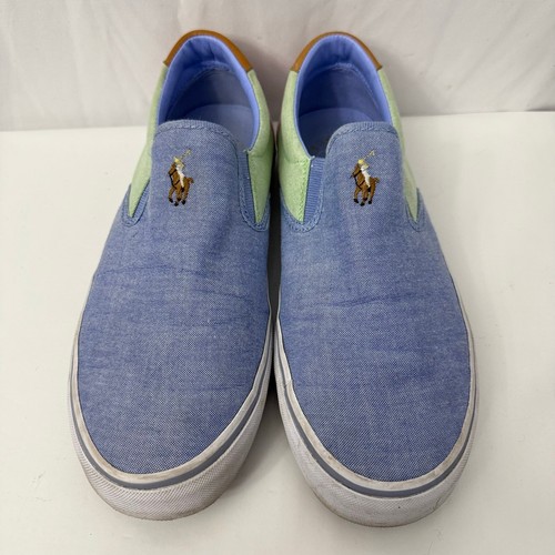 Polo Ralph Lauren Thompson IV Shoes Colorblock Slip On Men's Loafers Size 12 - Picture 2 of 10