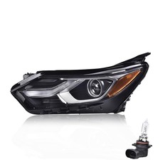 LED Headlight Assembly Chevy Equinox 2018-2020 Left HID Clear Lens Black Housing
