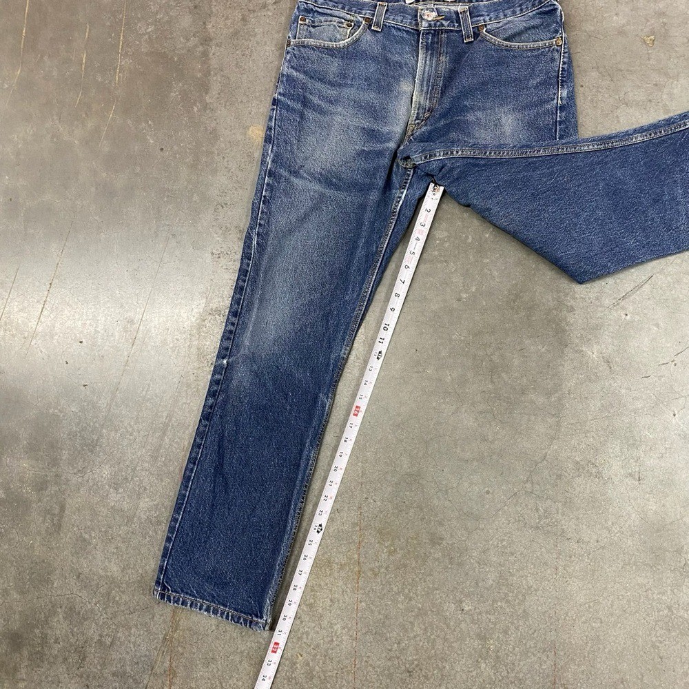 Levi's 505 VTG Regular Fit Blue Denim Jeans Men's W34 L32 thumbnail 7