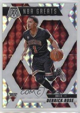 2024-25 Panini Mosaic NBA Greats Choice White Prizm 16/35 Derrick Rose #292 1d0h