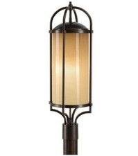 Feiss Dakota #OL7607HTBZ-LED. 1-Bulb Post Light in Bronze Finish