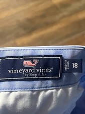 Vineyard Vines Boys Pants Size 18 Solid Light Blue 100 Cotton