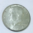 1964 Kennedy Half Dollar - 50c Coin - 90% Silver - Circulated Coin #7690