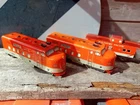 Marx Tin Litho Train Cars Southern Pacific 5000 & 6000 Engine & Dummy/caboose