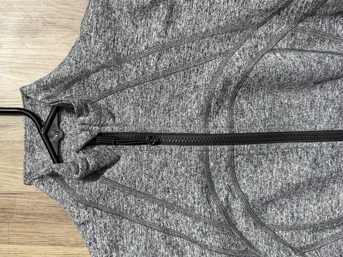 Full length heathered grey Lululemon Define Jacket View 4