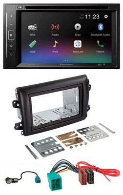 Pioneer Bluetooth MP3 USB 2DIN DAB DVD Autoradio für Fiat Ducato Serie 8 ab 2021