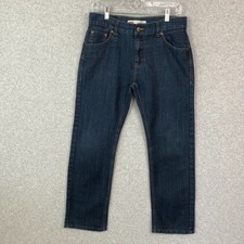 Levis 511 Jeans Youth Boys 14 Husky Blue Slim Straight Leg Dark Denim 31x26