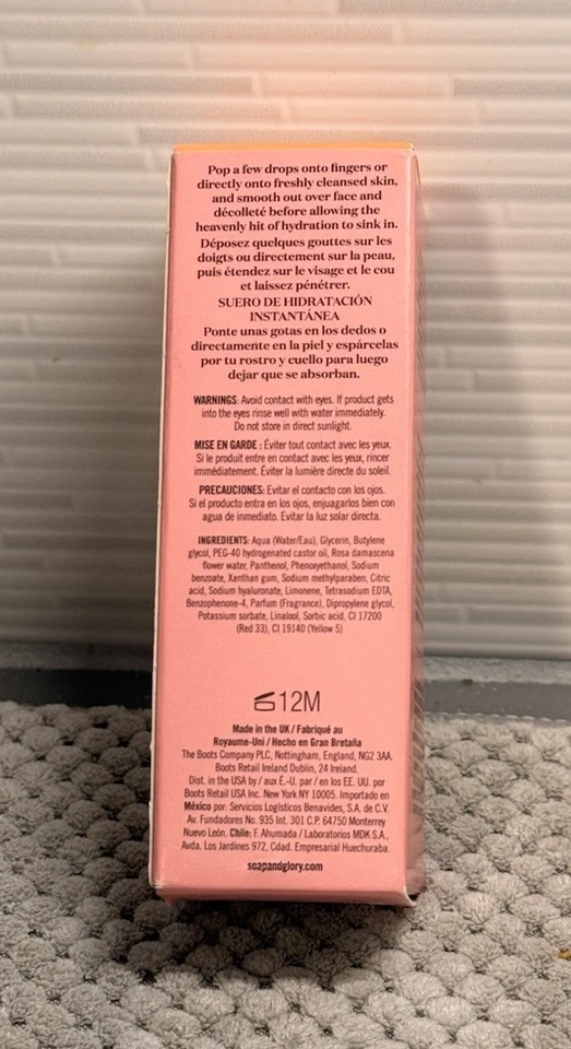NUEVO Suero de hidratación instantánea Soap&Glory Daily Dew 1 Fl. 0z. -Piel seca a normal Foto 2 de 4