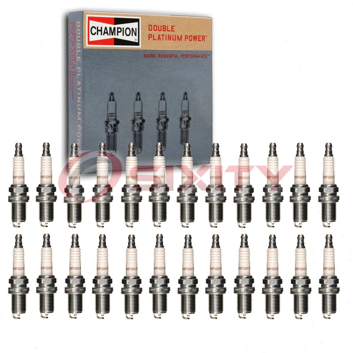 24 pc Champion Double Platinum Spark Plugs for 2001-2002 Mercedes-Benz CL600 ch
