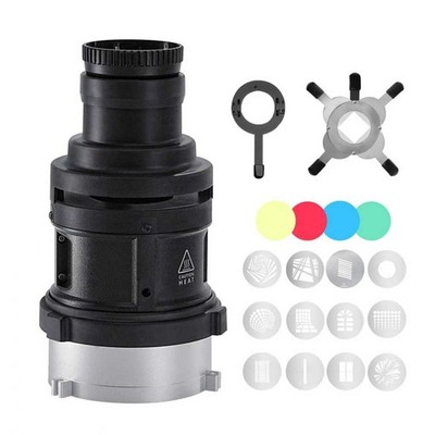 WELLMAKING Bowens Optical Spotlight Snoot, 90% Brighter Only for LED Light
