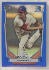 2014 Bowman Draft Chrome Blue Refractor 337/399 Aaron Nola #CDP4 tp9