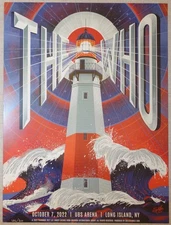 2022 The Who - Long Island Lithograph Concert Poster by Danny Schlitz