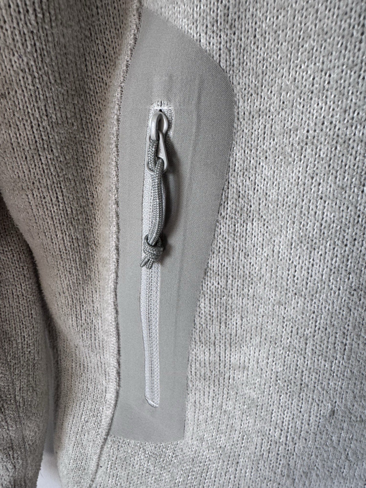 ARC'TERYX Giacca foderata in pile Arcteryx Polartec panna beige taglia XS ricamata full zip