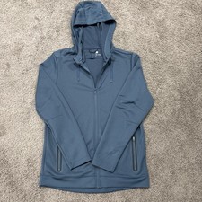 Women's All In Motion Blue Zip Up Hoodie Jacket Size M