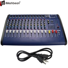 12 Channel 2000W Professional Powered Mixer Power Mixing Amplifier Amp 16DSP USB