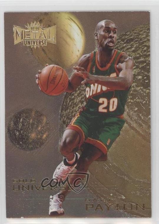1997-98 Metal Universe Gold Universe Gary Payton #8GU HOF