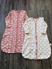 Unnivoll Baby Sleep Sack L/12-18 Months 100 Cotton Pink Rainbow Clouds