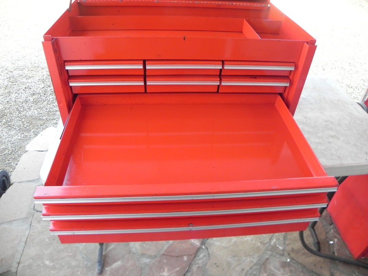 Snap-On KRA59J 9 Drawer Flip Top Chest Red 26'' Wide 1 Key USA