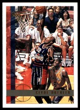 Clyde Drexler 1997-98 Topps #71 Rockets NBA READ FREE SHIPPING AutographDen