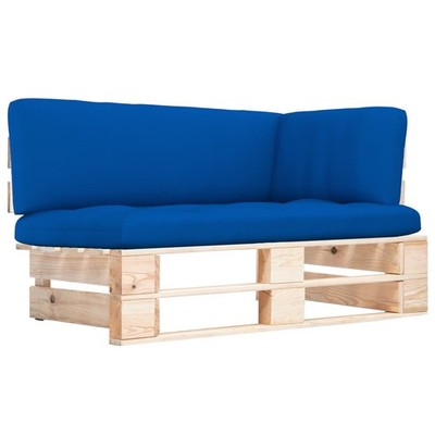 Garten Palettenmöbel Palettensofa Sofa Hocker Kiefernholz Imprägniert vidaXL