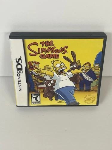 The Simpsons Game Nintendo DS 2007 Complete In Box With Manuals CIB MINT