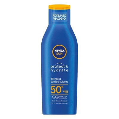 Nivea Protezione Solare 100 Ml. SPF50 Latte Protect&Hydrate Travel Size