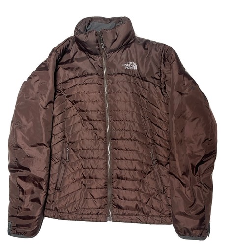 north face brown puffer coat